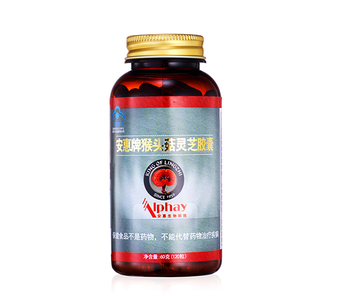 新黄金城hjc222(China)检测有限公司-BinG百科牌猴头菇灵芝胶囊