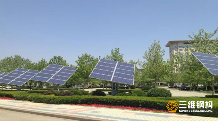 新黄金城hjc222跟踪式太阳能支架加工案例图2